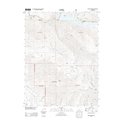 2013 Map of Ruedi Reservoir, 2013 Print