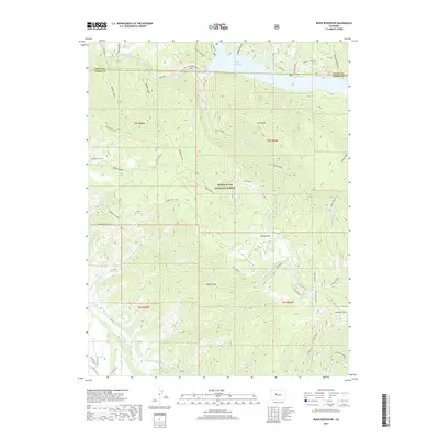 2019 Map of Ruedi Reservoir, 2019 Print