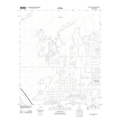 2011 Map of Ruelas Canyon, 2011 Print