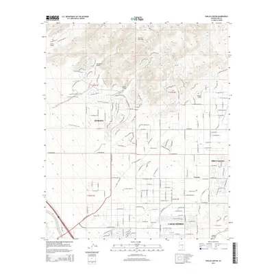 2014 Map of Ruelas Canyon, 2014 Print
