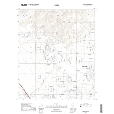 2018 Map of Ruelas Canyon, 2018 Print