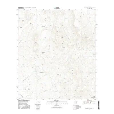 2016 Map of Ruidosa Hot Springs, 2016 Print