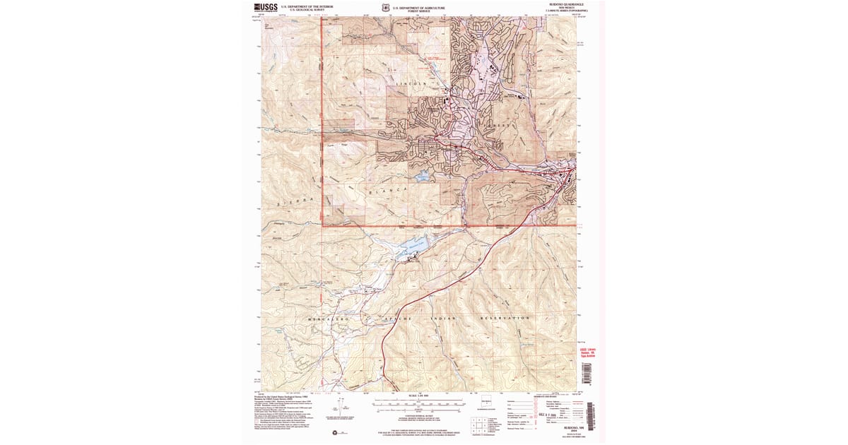 2004 Map of Ruidoso, NM — High-Res | Pastmaps