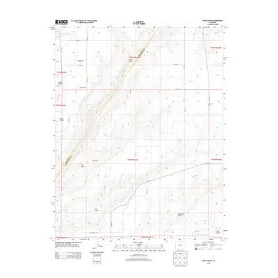2013 Map of Ruin Canyon, 2013 Print