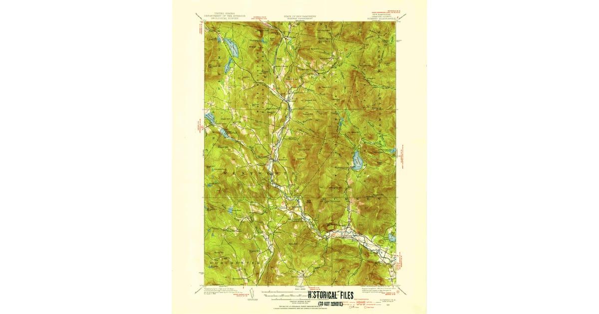 Old Maps of Orford NH for Metal - Rumney Grafton County Nh Usgs Topo 1928 P1955 Og 1200x630 