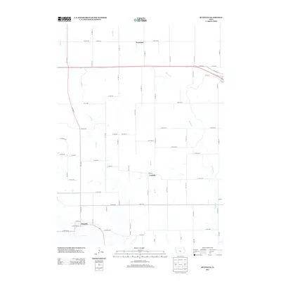 2013 Map of Runnells, 2013 Print