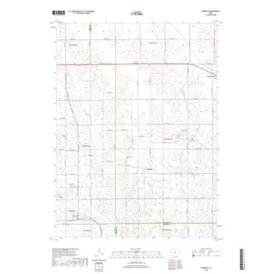 2018 Map of Runnells, 2018 Print