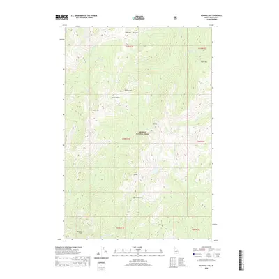 2020 Map of Running Lake, 2020 Print