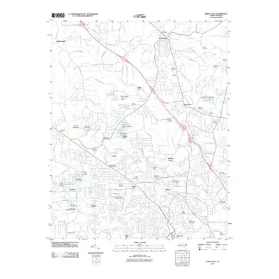 2010 Map of Rural Hall, 2010 Print