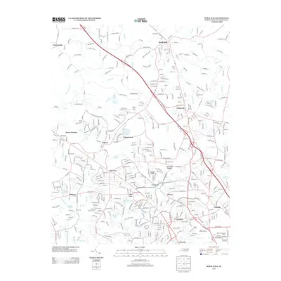 2013 Map of Rural Hall, 2013 Print