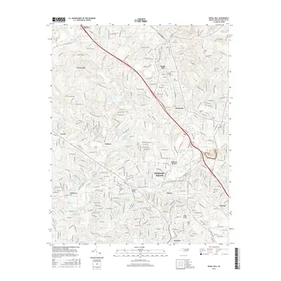 2016 Map of Rural Hall, 2016 Print