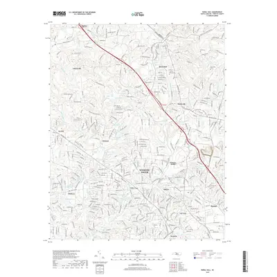 2019 Map of Rural Hall, 2019 Print