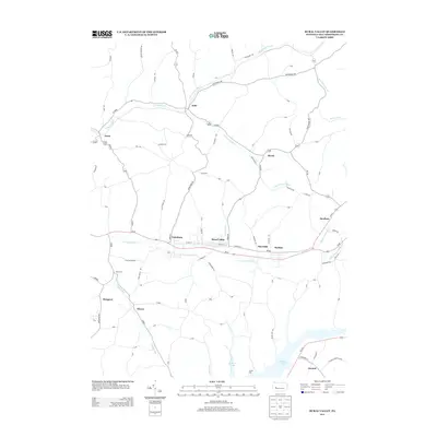 2013 Map of Rural Valley, 2013 Print