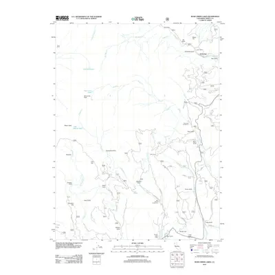 2012 Map of Rush Creek Lakes, 2012 Print