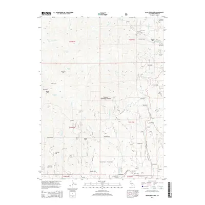 2015 Map of Rush Creek Lakes, 2015 Print