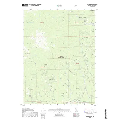 2018 Map of Rush Creek Lakes, 2018 Print