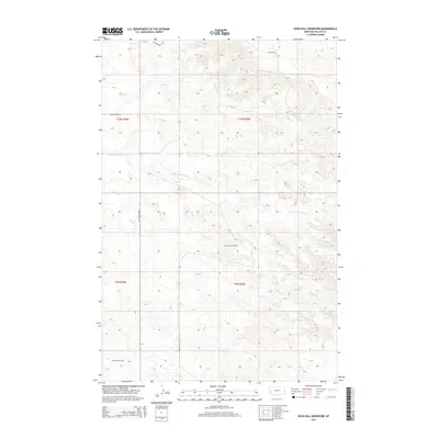 2014 Map of Rush Hall Reservoir, 2014 Print