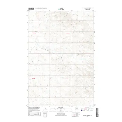 2017 Map of Rush Hall Reservoir, 2017 Print