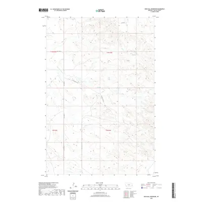 2020 Map of Rush Hall Reservoir, 2020 Print