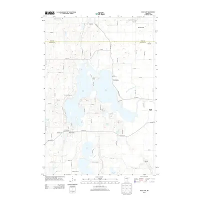 2013 Map of Rush Lake, 2013 Print