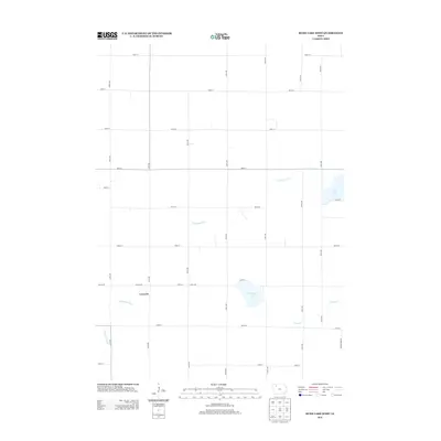 2013 Map of Rush Lake West, 2013 Print
