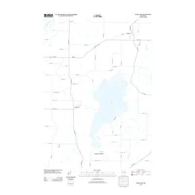 2013 Map of Rush Lake, 2013 Print