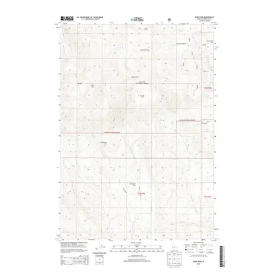 2013 Map of Rush Peak, 2013 Print