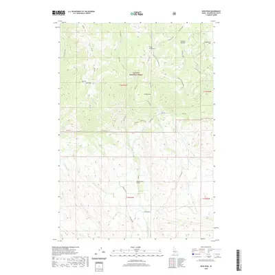 2020 Map of Rush Peak, 2020 Print