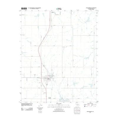 2012 Map of Rush Springs, 2012 Print