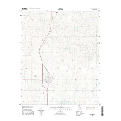 2016 Map of Rush Springs, 2016 Print