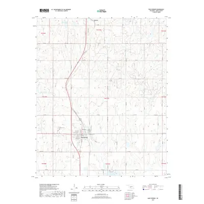 2018 Map of Rush Springs, 2018 Print