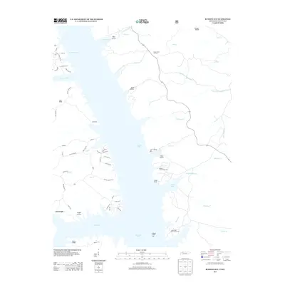 2013 Map of Rushing Bay, 2013 Print