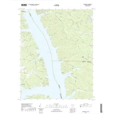 2019 Map of Rushing Bay, 2019 Print