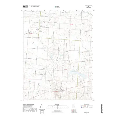2019 Map of Rushville, 2019 Print