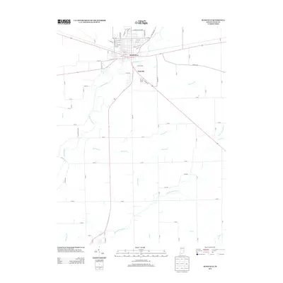 2013 Map of Rushville, 2013 Print
