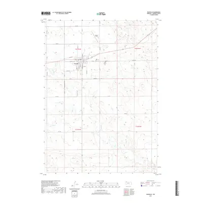 2017 Map of Rushville, 2017 Print