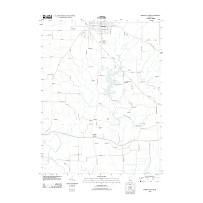 2012 Map of Rushville South, 2012 Print