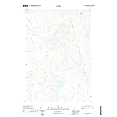2018 Map of Russell Mountain, 2018 Print