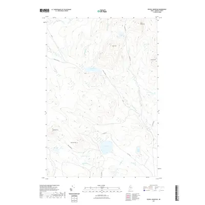 2021 Map of Russell Mountain, 2021 Print