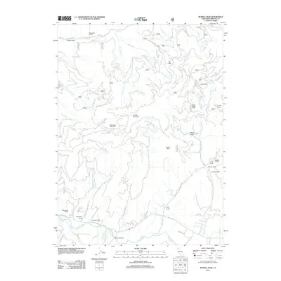 2012 Map of Russell Peak, 2012 Print