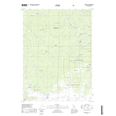 2018 Map of Russell Peak, 2018 Print