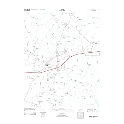 2013 Map of Russell Springs, 2013 Print