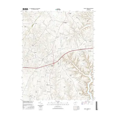 2016 Map of Russell Springs, 2016 Print