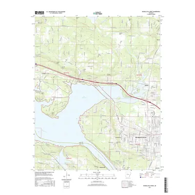 2017 Map of Russellville West, 2017 Print
