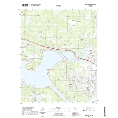 2020 Map of Russellville West, 2020 Print