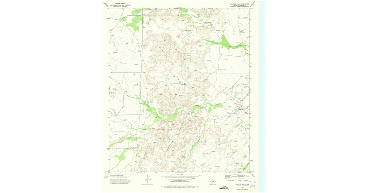 1973 Map of Rustler Hills, Culberson County, TX — High-Res | Pastmaps