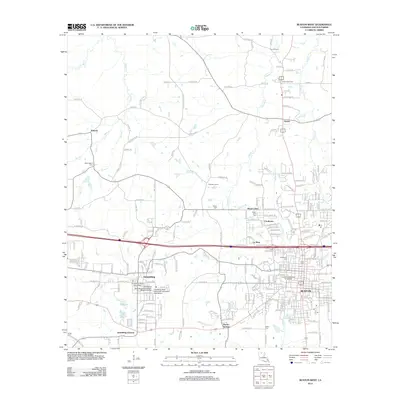 2012 Map of Ruston West, 2012 Print