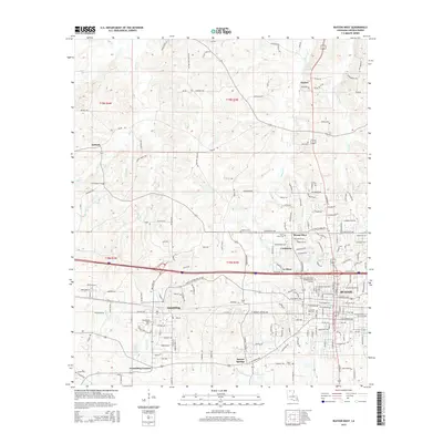 2015 Map of Ruston West, 2015 Print