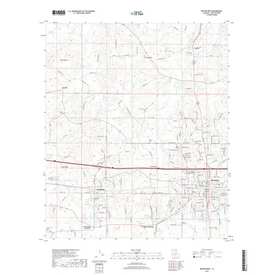 2018 Map of Ruston West, 2018 Print