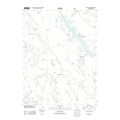 2012 Map of Ruth Lake, 2012 Print
